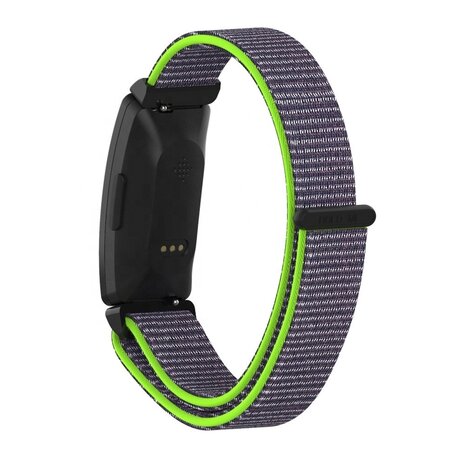 Strap-it® Strap-it Fitbit Inspire 2 nylon bandje (groen) Strap-it® Strap-it Fitbit Inspire 2 nylon bandje (groen)