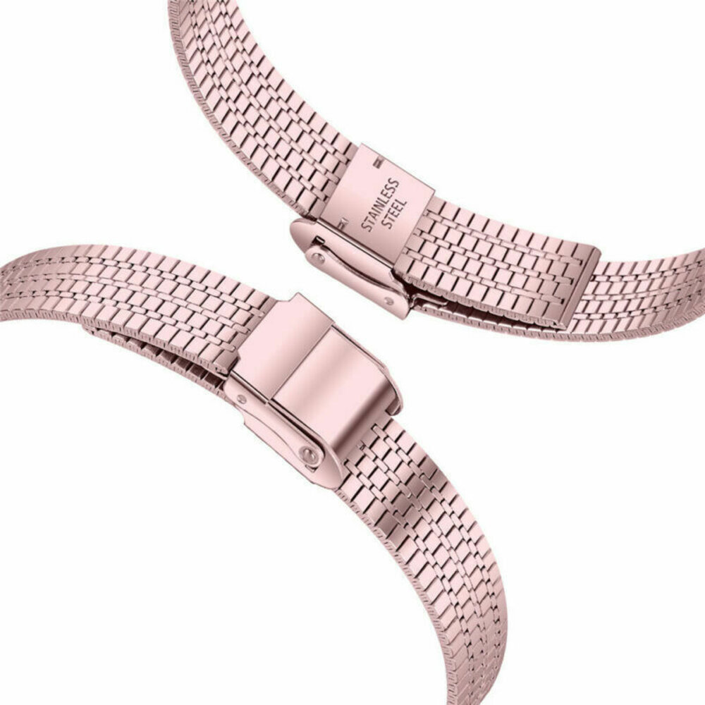 Strap-it® Strap-it Fitbit Inspire 2 roestvrij stalen band (rosé pink) Strap-it® Strap-it Fitbit Inspire 2 roestvrij stalen band (rosé pink)