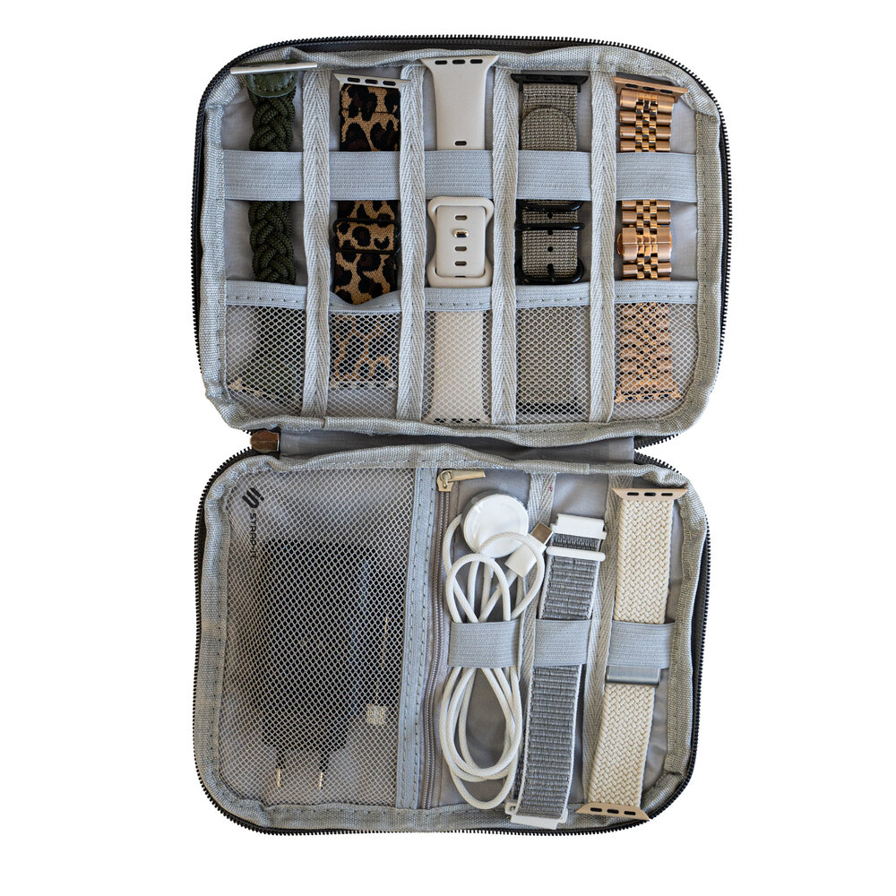 Strap-it® Strap-it Opbergtasje voor smartwatch bandjes (donkergrijs)