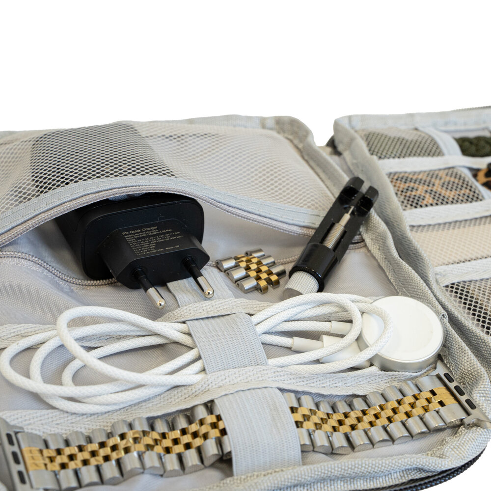 Strap-it® Strap-it Opbergtasje voor smartwatch bandjes (donkergrijs)