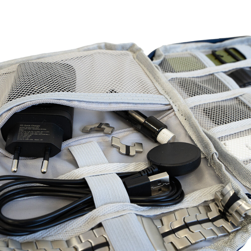 Strap-it® Strap-it Opbergtasje voor smartwatch bandjes (donkerblauw) Strap-it® Strap-it Opbergtasje voor smartwatch bandjes (donkerblauw)