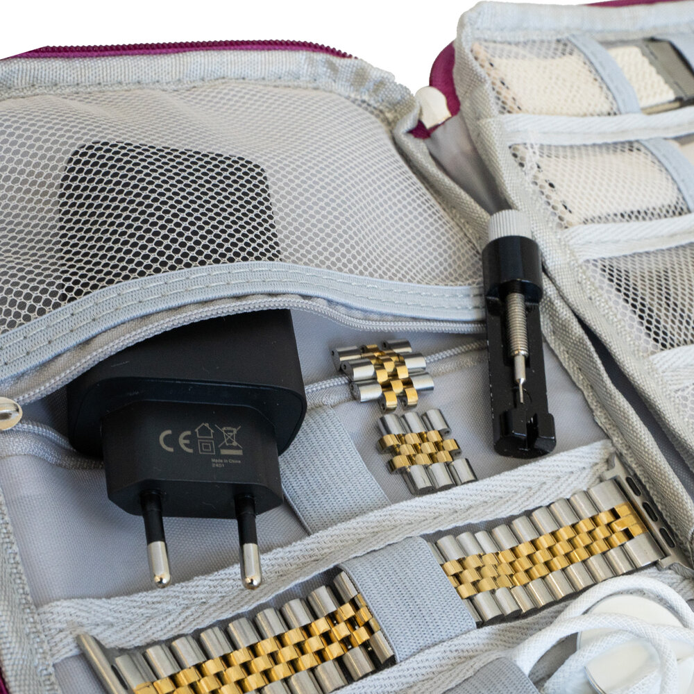 Strap-it® Strap-it Opbergtasje voor smartwatch bandjes (roze)