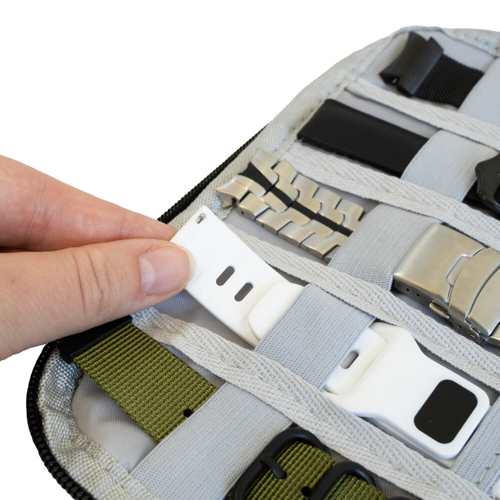 Strap-it® Strap-it Opbergtasje voor smartwatch bandjes (zwart)