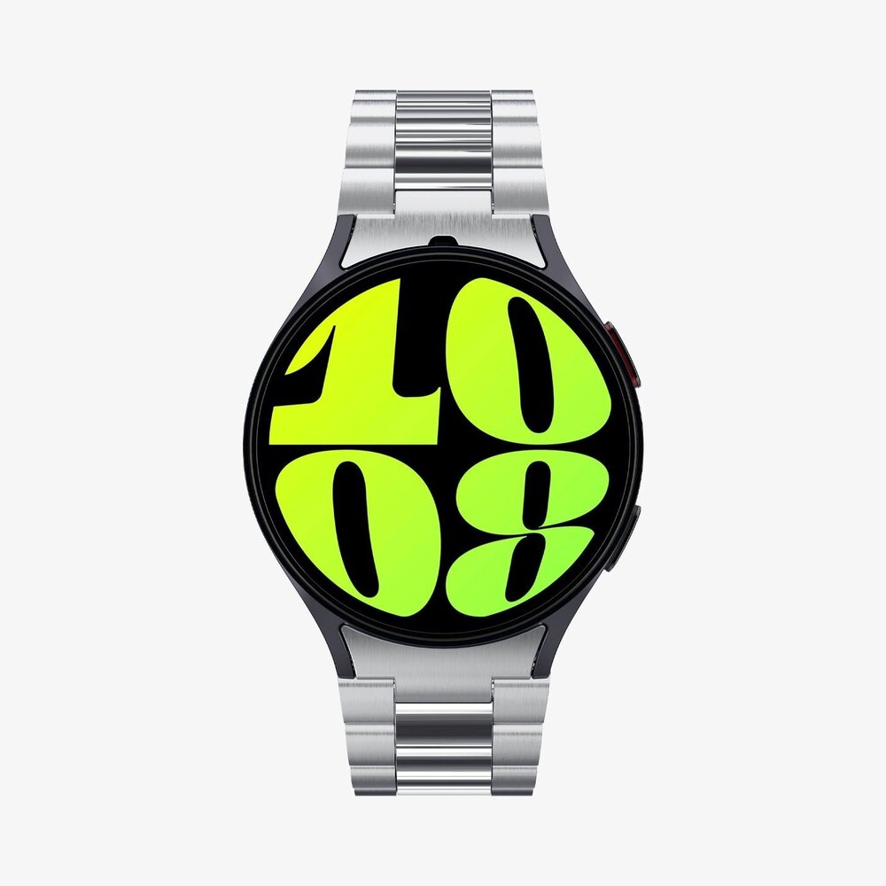 Spigen Spigen Samsung Galaxy Watch 6 Classic 47mm stalen band Modern Fit (zilver)