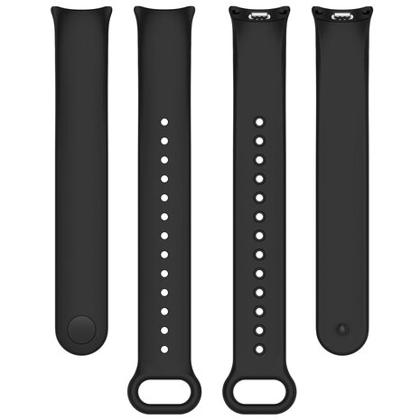 Strap-it® Strap-it Xiaomi Smart Band 9 siliconen bandje (zwart)