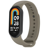 Strap-it® Xiaomi Smart Band 9 siliconen bandje (donkergrijs)
