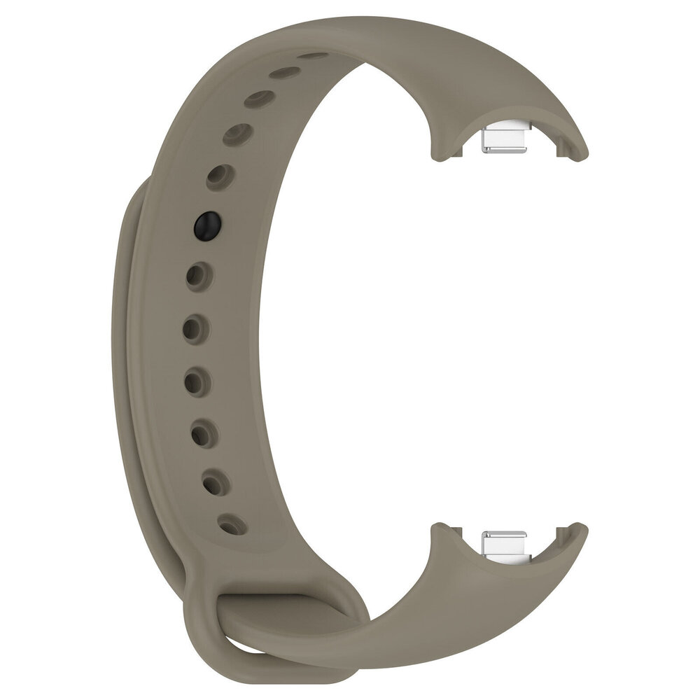 Strap-it® Strap-it Xiaomi Smart Band 9 siliconen bandje (donkergrijs)