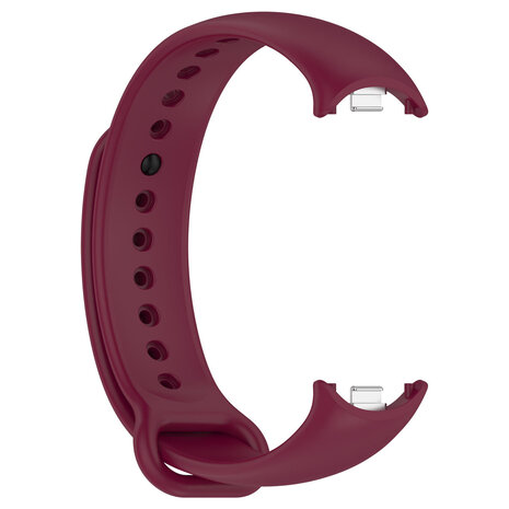 Strap-it® Strap-it Xiaomi Smart Band 9 siliconen bandje (wijnrood)