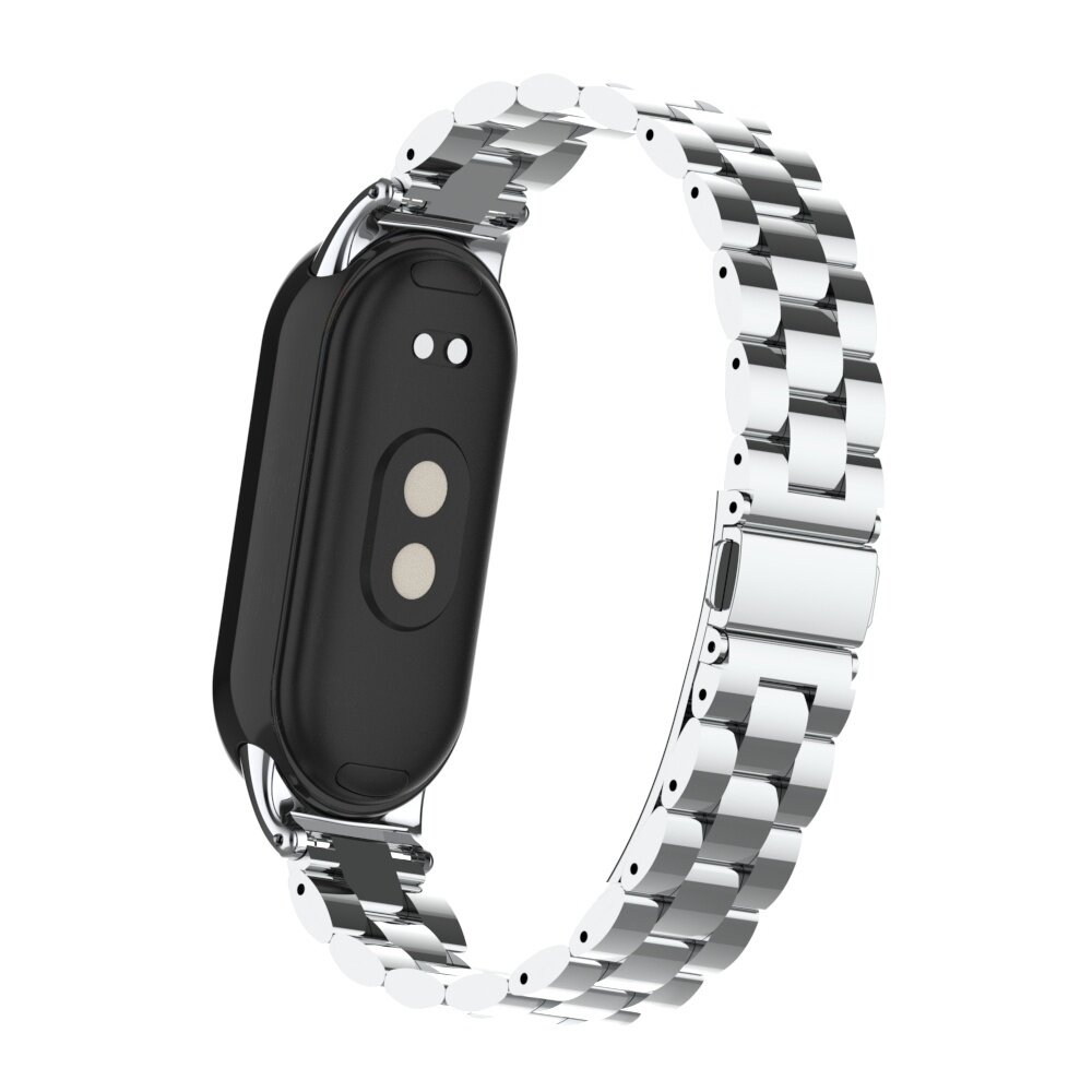 Strap-it® Strap-it Xiaomi Smart Band 9 stalen bandje (zilver)