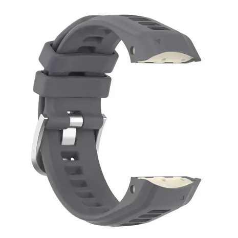 Strap-it® Strap-it Garmin Instinct 2s siliconen bandje (donkergrijs)