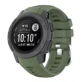 Strap-it® Garmin Instinct 2s siliconen bandje (donkergroen)