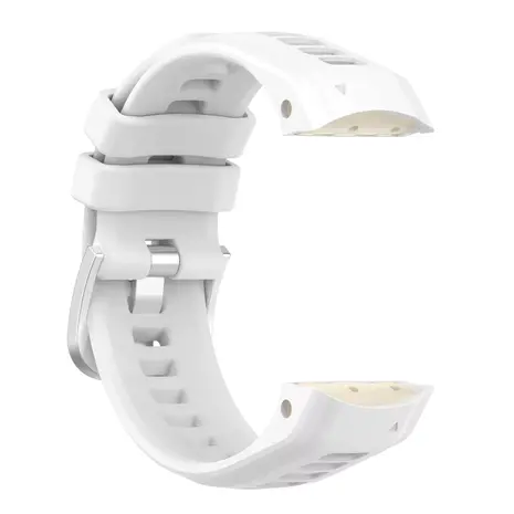 Strap-it® Strap-it Garmin Instinct 2s siliconen bandje (wit)