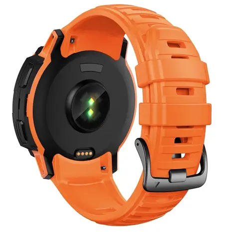 Strap-it® Strap-it Garmin Instinct 2x siliconen bandje (oranje)