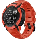 Strap-it® Garmin Instinct 2x siliconen bandje (rood)