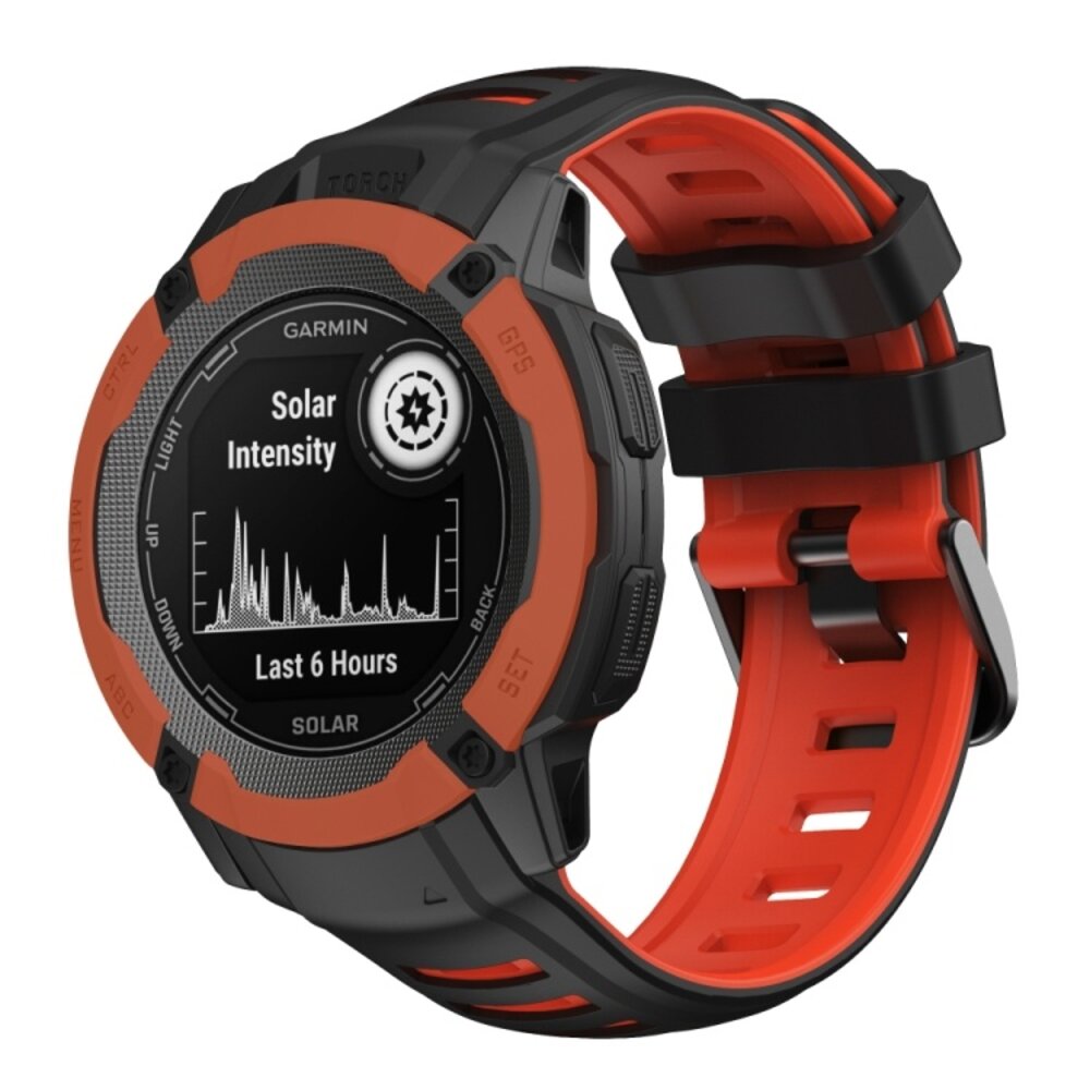 Garmin Instinct 2x sport bandje zwart rood