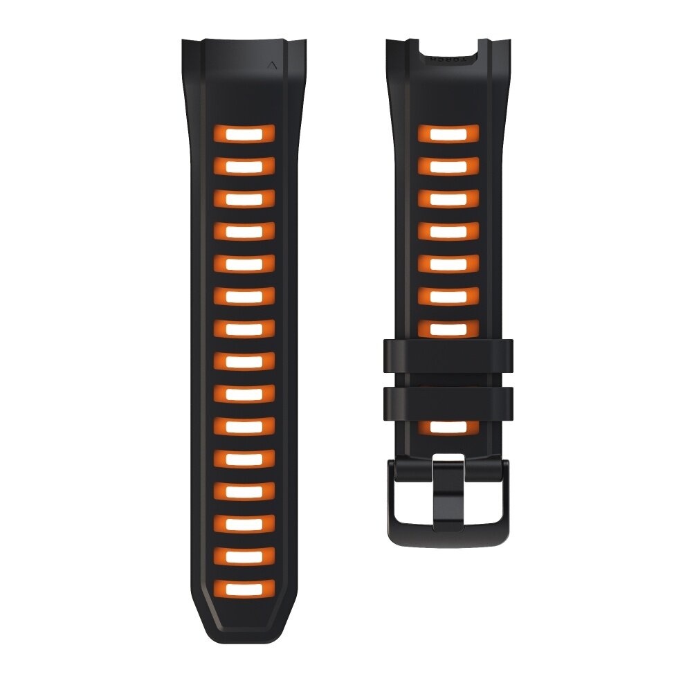 Strap-it® Strap-it Garmin Instinct 2x sport bandje (zwart/oranje) Strap-it® Strap-it Garmin Instinct 2x sport bandje (zwart/oranje)