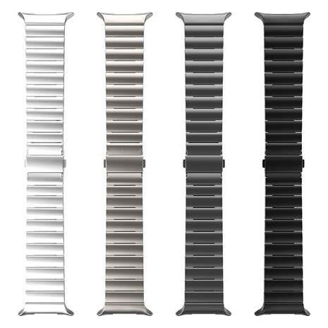 Strap-it® Strap-it Samsung Galaxy Watch Ultra 'One Bead' titanium band (zilver)