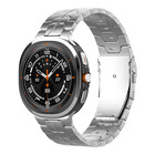 Strap-it® Strap-it Samsung Galaxy Watch Ultra 'Iron' titanium band (zilver)