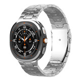 Strap-it® Samsung Galaxy Watch Ultra 'Iron' titanium band (zilver)