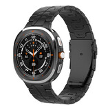 Strap-it® Samsung Galaxy Watch Ultra 'Iron' titanium band (zwart)