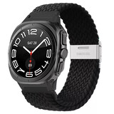 Strap-it® Samsung Galaxy Watch Ultra gevlochten bandje (zwart) Strap-it® Samsung Galaxy Watch Ultra gevlochten bandje (zwart)