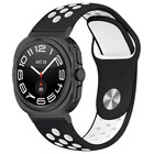 Strap-it® Strap-it Samsung Galaxy Watch Ultra sport band (zwart/wit)