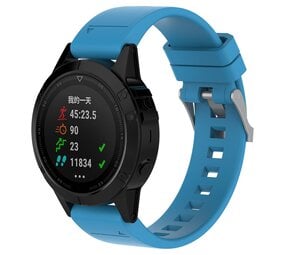 Strap-it® Garmin Epix Gen 2 glossy silicone band (lichtblauw)