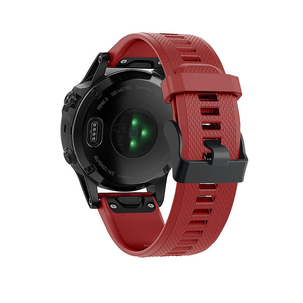 Strap-it® Strap-it Garmin Quatix 5 / 6 / 7 siliconen bandje (rood)