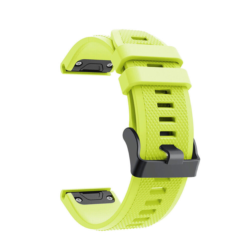 Strap-it® Strap-it Garmin Quatix 5 / 6 / 7 siliconen bandje (lichtgroen)