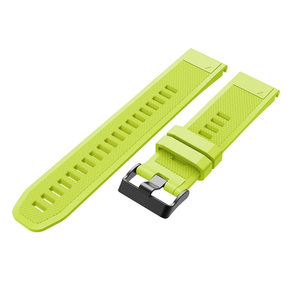 Strap-it® Strap-it Garmin Quatix 5 / 6 / 7 siliconen bandje (lichtgroen)