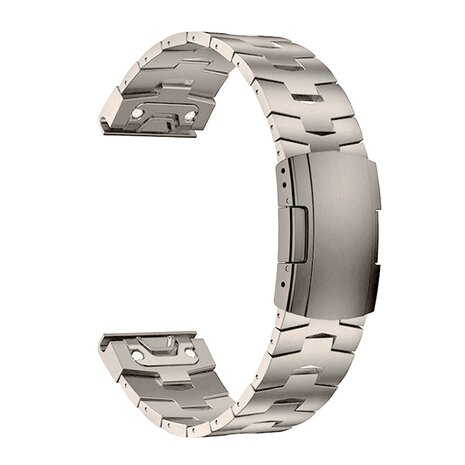 Strap-it® Strap-it Garmin Quatix 5 / 6 / 7 titanium bandje (titanium)