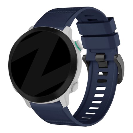 Garmin Quatix 5 6 7 siliconen band met gesp donkerblauw Smartwatchbanden
