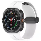 Strap-it® Strap-it Samsung Galaxy Watch Ultra sport band met D-buckle (wit)