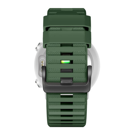 Bandz Bandz Garmin Fenix 5x/6x siliconen band met gesp (donkergroen)