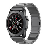 Strap-it® Garmin Fenix 7x magnetische titanium band (zwart)