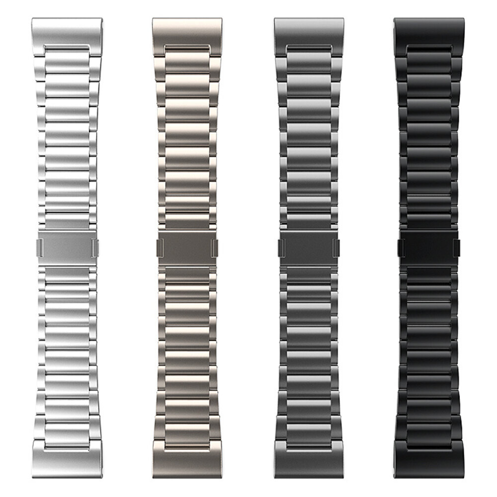 Strap-it® Strap-it Garmin Fenix 7x magnetische titanium band (zilver)