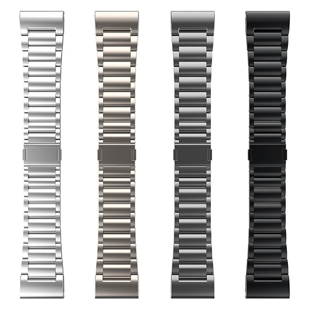 Strap-it® Strap-it Garmin Fenix 3 magnetische titanium band (zilver)