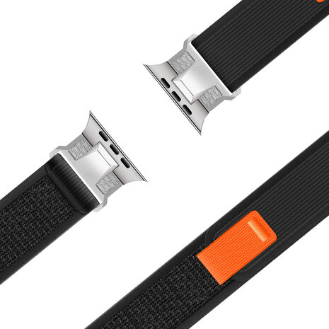 Apple Watch Trail loop band Mecha zwart Smartwatchbanden