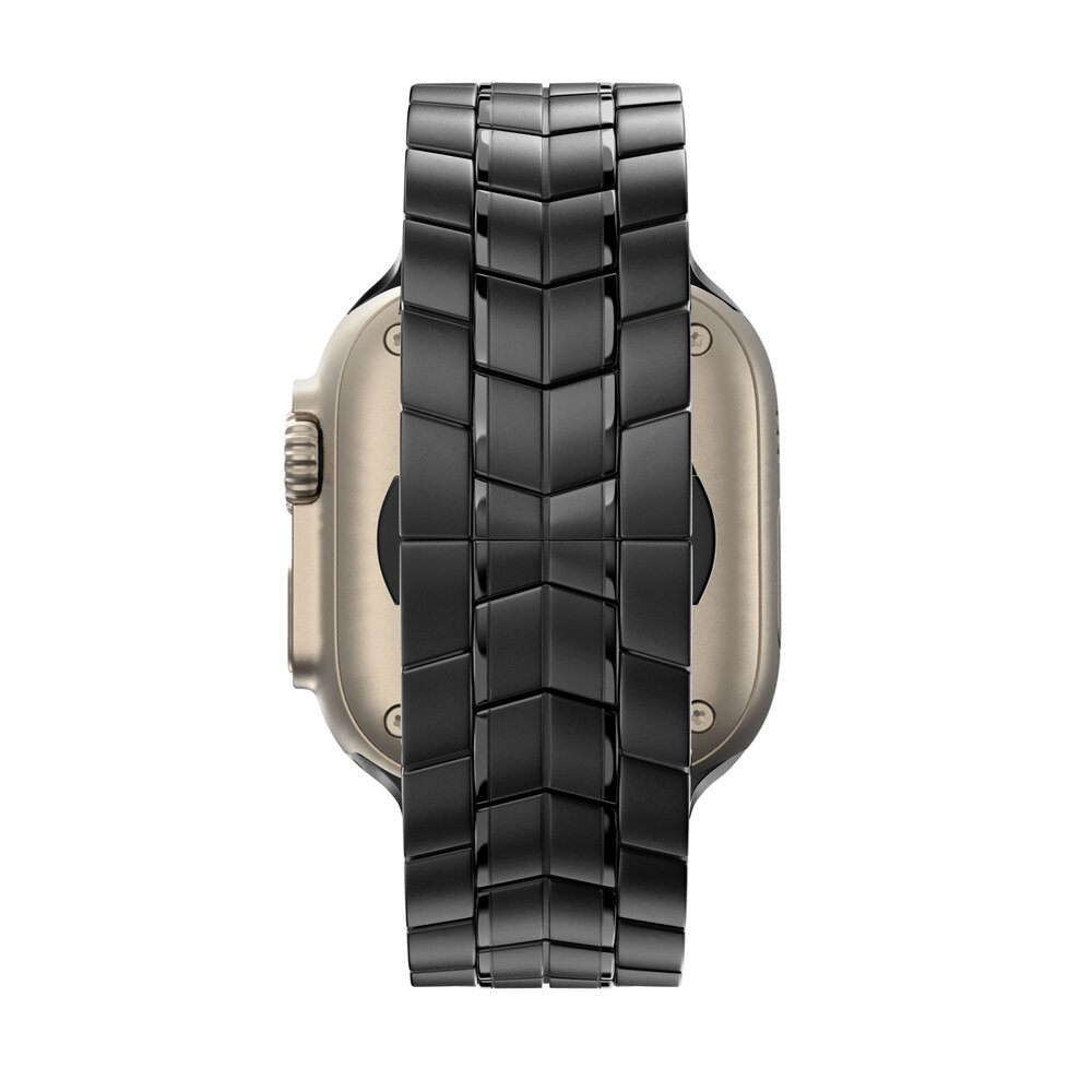 Bandz Bandz Apple Watch titanium band 'Supreme' (zwart)