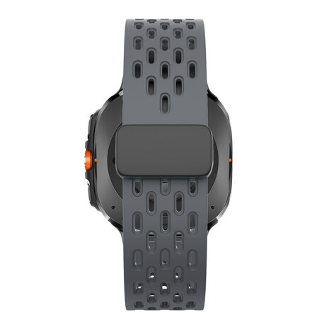 Bandz Bandz Samsung Galaxy Watch Ultra D-buckle sport band 'Air' (donkergrijs) Bandz Bandz Samsung Galaxy Watch Ultra D-buckle sport band 'Air' (donkergrijs)