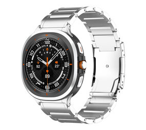 Strap-it® Samsung Galaxy Watch Ultra titanium band (zilver)