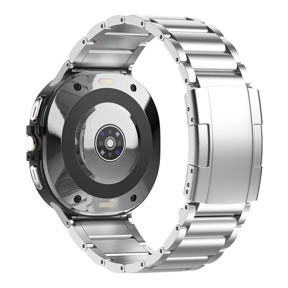 Strap-it® Strap-it Samsung Galaxy Watch Ultra titanium band (zilver)