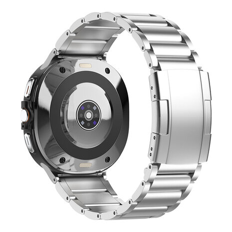 Strap-it® Strap-it Samsung Galaxy Watch Ultra titanium band (zilver)