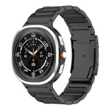 Strap-it® Samsung Galaxy Watch Ultra titanium band (zwart)