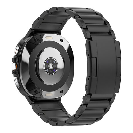 Strap-it® Strap-it Samsung Galaxy Watch Ultra titanium band (zwart)