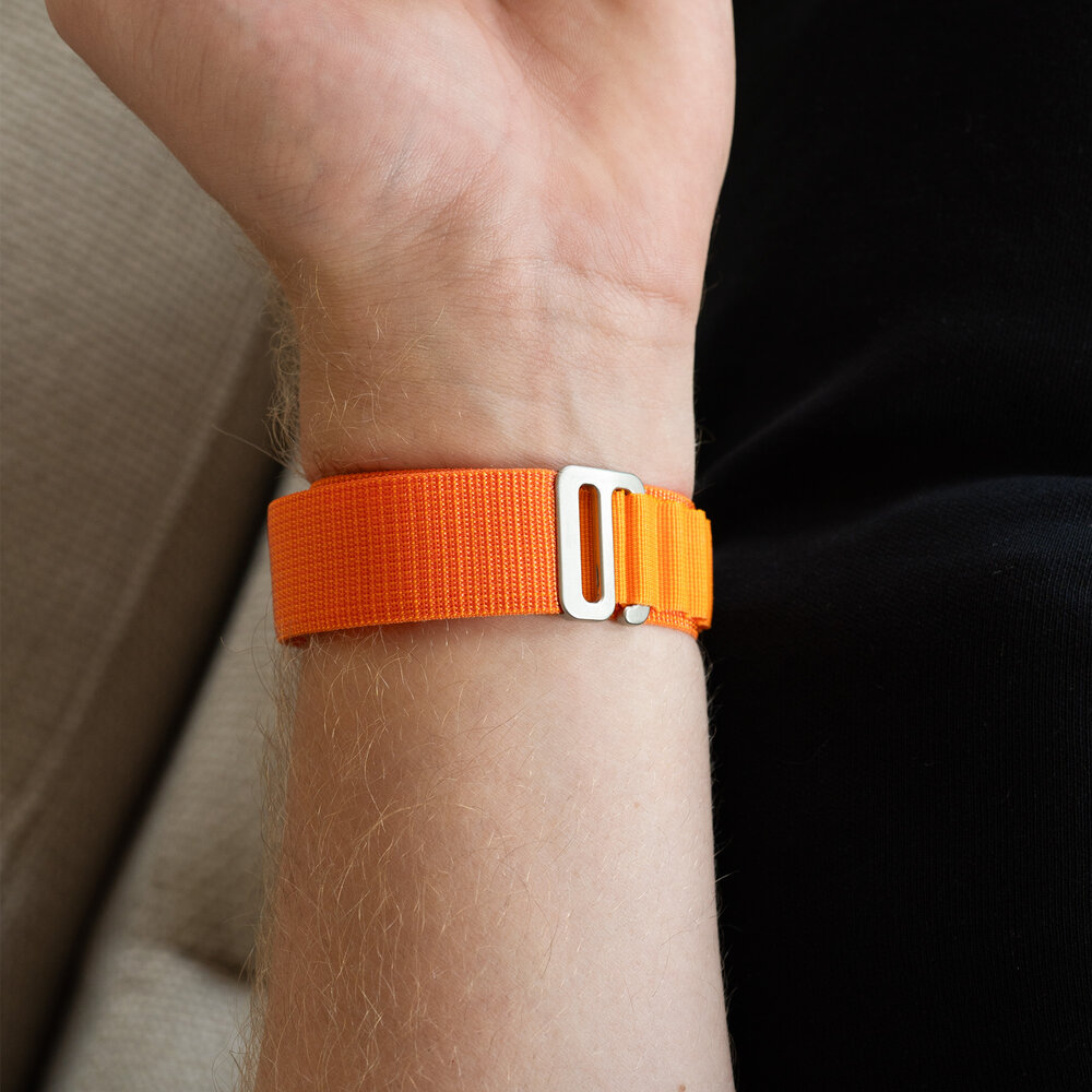 Strap-it® Strap-it Samsung Galaxy Watch 4 Classic 46mm Alpine bandje (oranje)