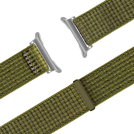 Bandz Bandz Samsung Galaxy Watch Ultra nylon loop band (olijf)