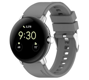 Strap-it® Google Pixel Watch 3 - 41mm siliconen bandje (grijs)