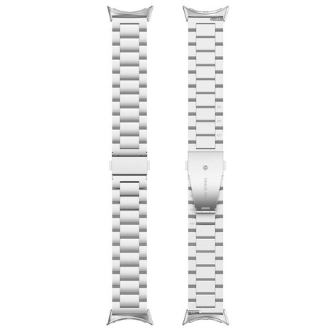 Strap-it® Strap-it Google Pixel Watch 3 - 41mm stalen band (zilver)