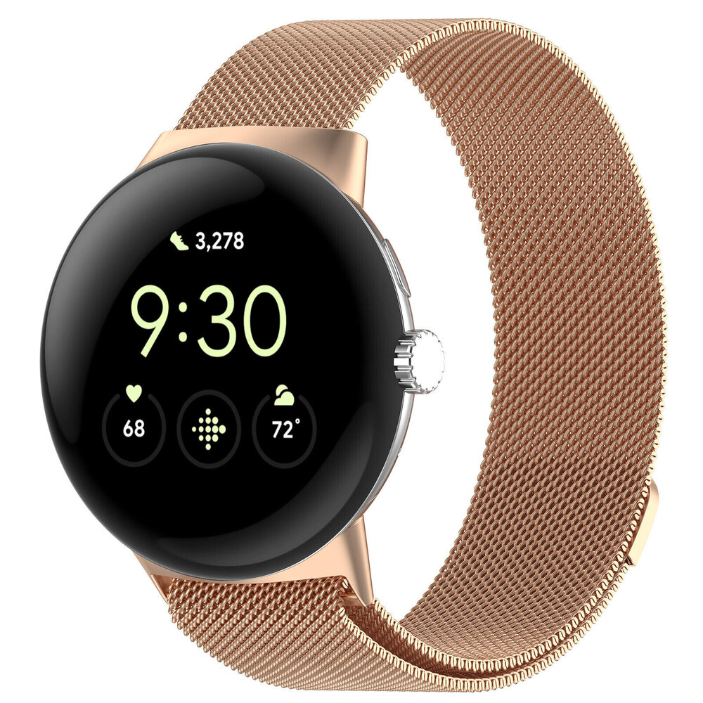 Strap-it® Strap-it Google Pixel Watch 3 - 41mm Milanese band (rosé goud)